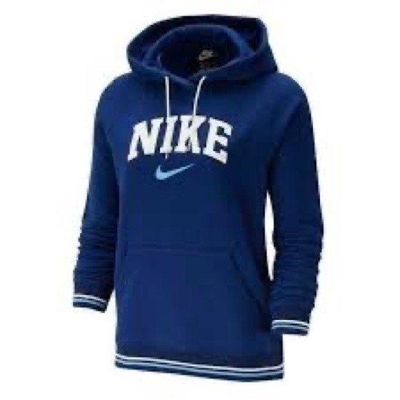 Nike blue and white collegiate hoodie GUC size medium - Picture 1 of 7